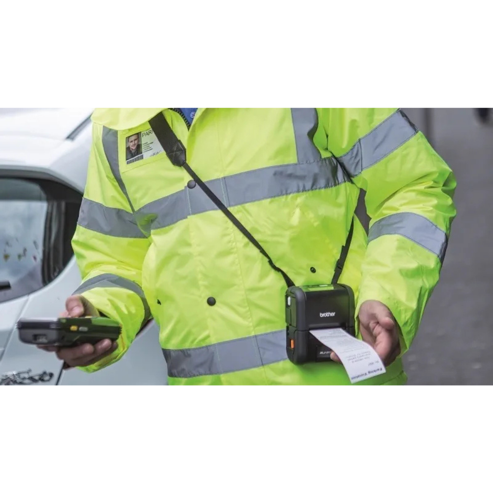 Etiqueta Brother RJ-2050 da Fábrica das etiquetas impressa em rolo, pronta para etiquetadora portátil.