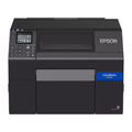 Etiquetadora EPSON C6500AE da Fábrica das Etiquetas com display digital e botões de controle.