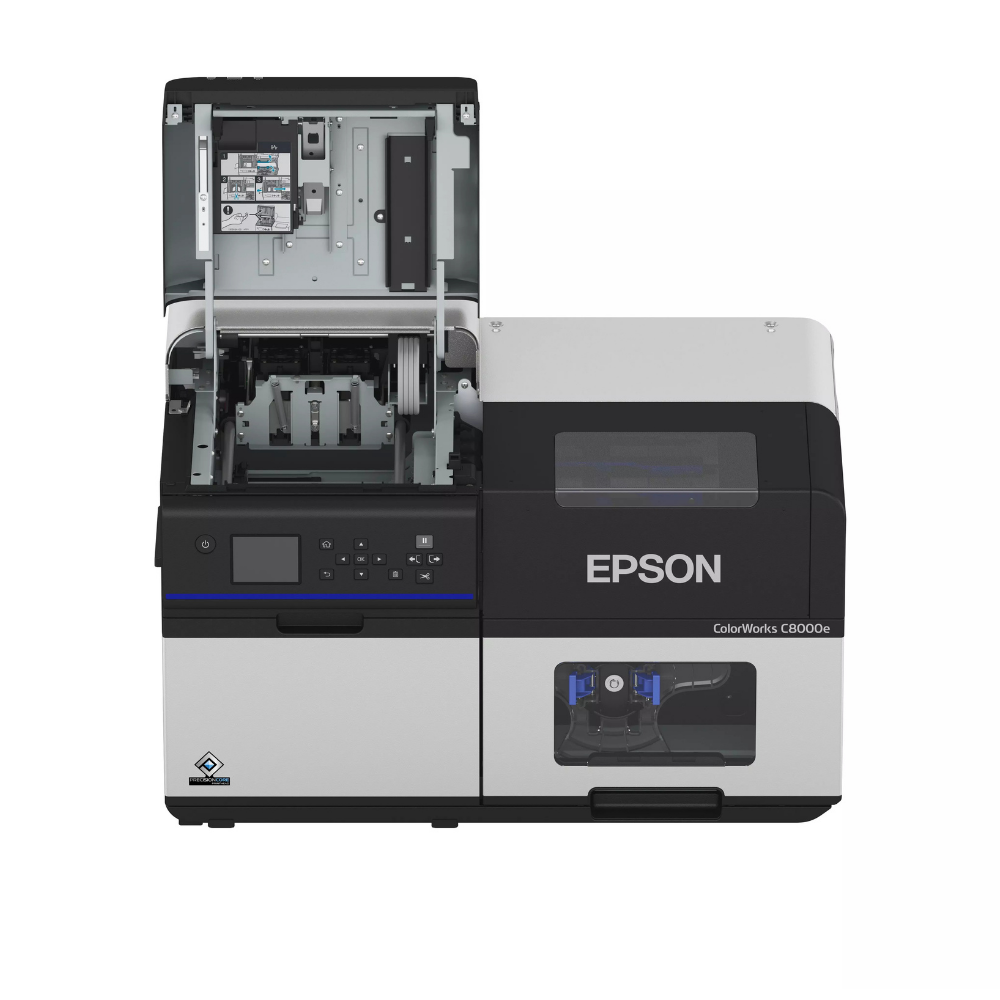 Cartucho de tinta preta EPSON C8000e BK com embalagem da Fábrica das etiquetas, visível na imagem.