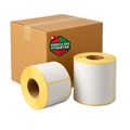 Rolos de etiquetas térmicas 100x150mm da Fábrica das Etiquetas, ideal para impressoras térmicas e identificação de produtos.